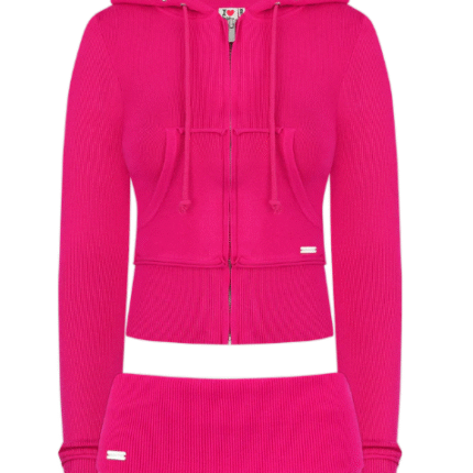 HIDDEN CULT® Raspberry Soft Knit Short Set